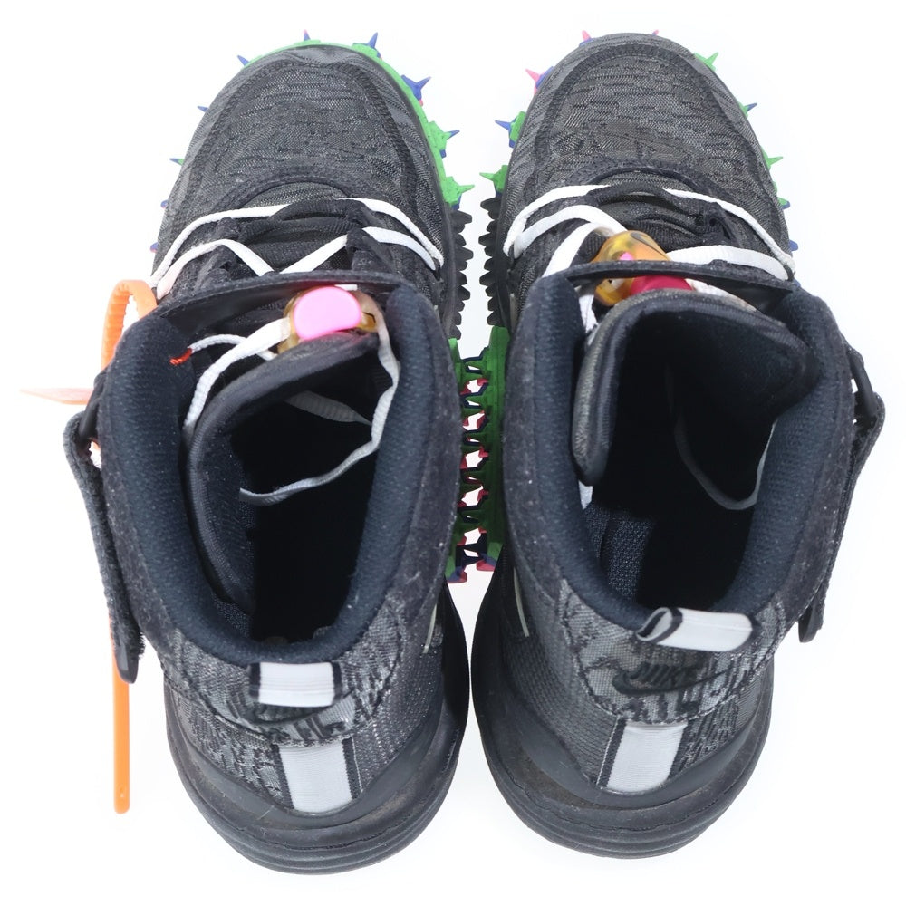 NIKE(ナイキ) ×OFF-WHITE AIR FORCE 1 MID SP オフホワイト エアフォース1 ミッドカットスニーカー ブラック US9/27cm DO6290-001