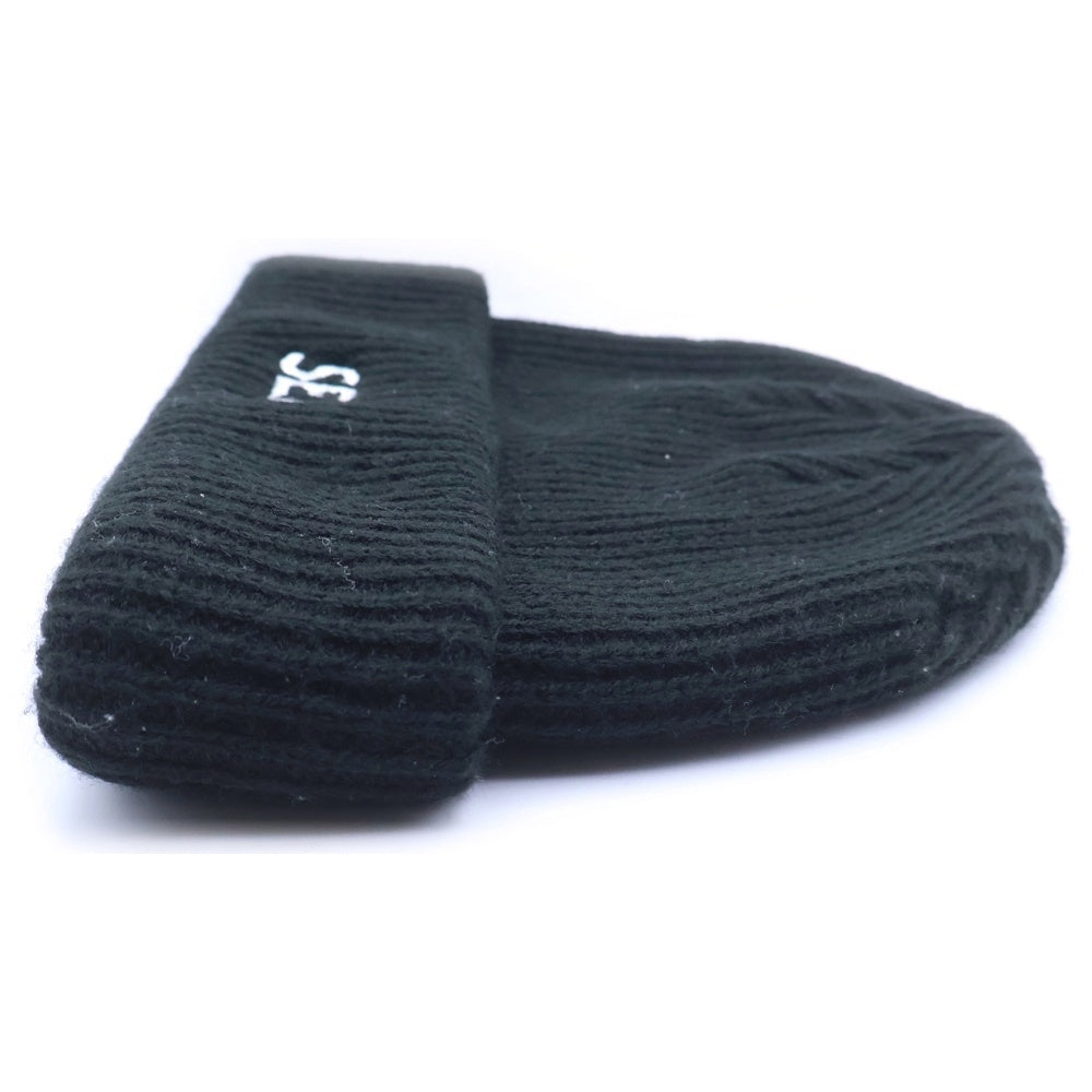 WIND AND SEA(ウィンダンシー) Logo Embroidery Beanie ロゴ刺繍 アクリルビーニー ブラック WDS-O-ESS-24-Q3-AC-02