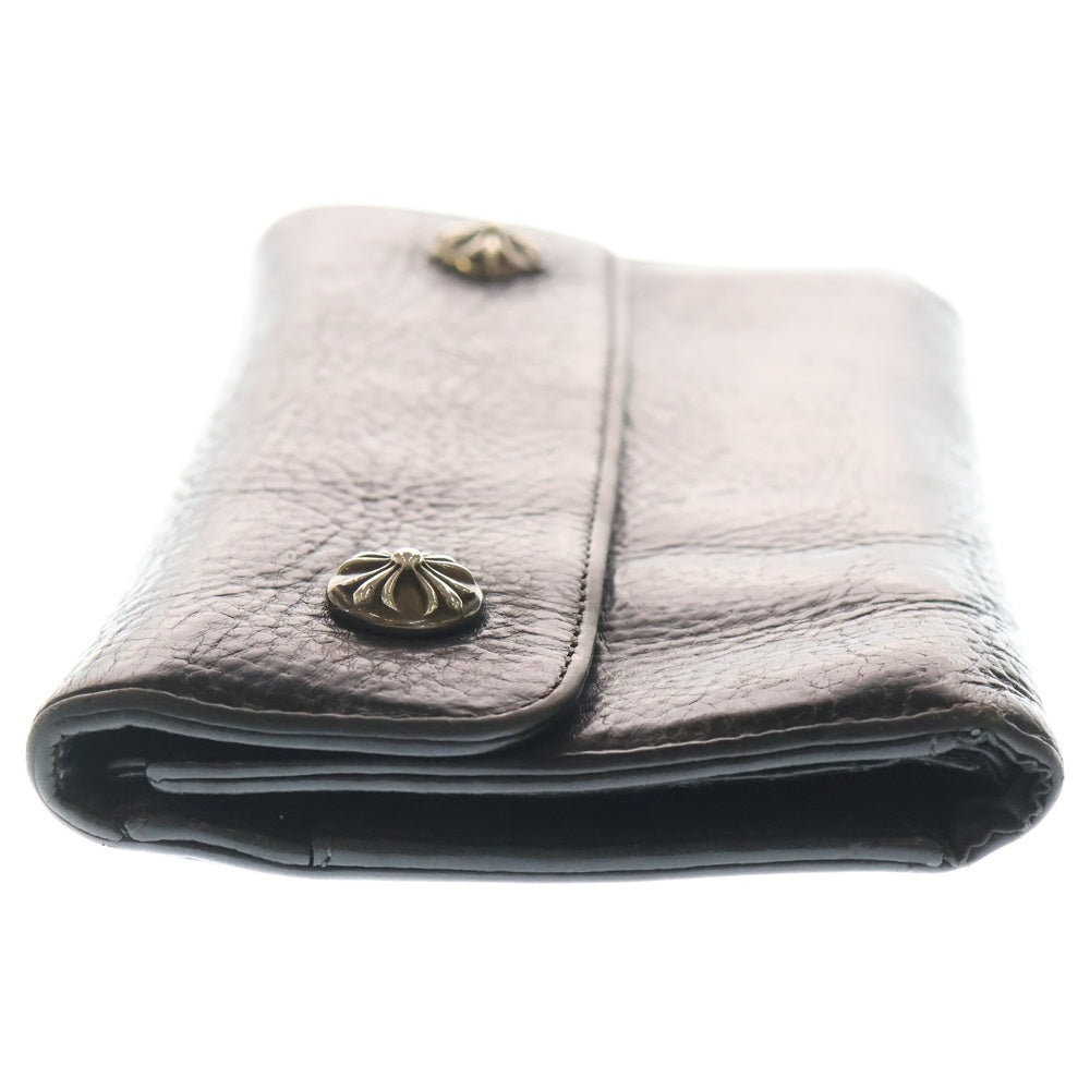 CHROME HEARTS(クロムハーツ) WAVE ウェーブ レザーウォレット 財布 ブラック BCA374