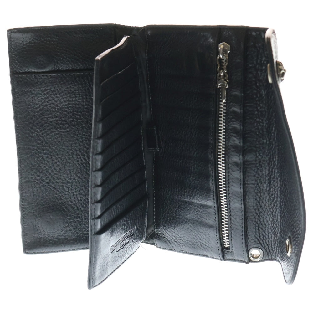 CHROME HEARTS(クロムハーツ) WAVE ウェーブ レザーウォレット 財布 ブラック BCA374