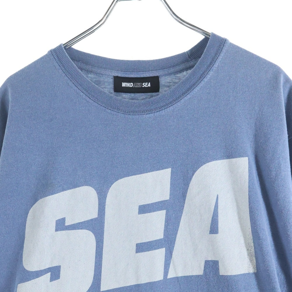 WIND AND SEA(ウィンダンシー) 21SS Juicy Fresh Tee ジューシー フレッシュ クルーネック ロングスリーブ 長袖Tシャツ カットソー ブルー WDS-21S-TPS-04