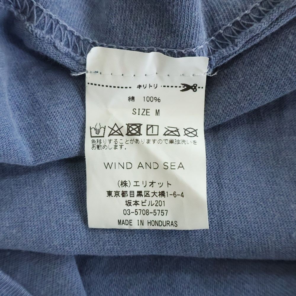 WIND AND SEA(ウィンダンシー) 21SS Juicy Fresh Tee ジューシー フレッシュ クルーネック ロングスリーブ 長袖Tシャツ カットソー ブルー WDS-21S-TPS-04