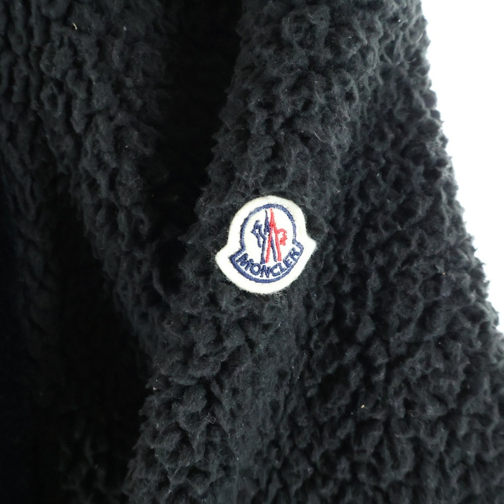 MONCLER(モンクレール) MAGRIA CARDIGAN DOWN JACKET フリース切替 フーデッド ダウンジャケット ブラック E20938462700 レディース
