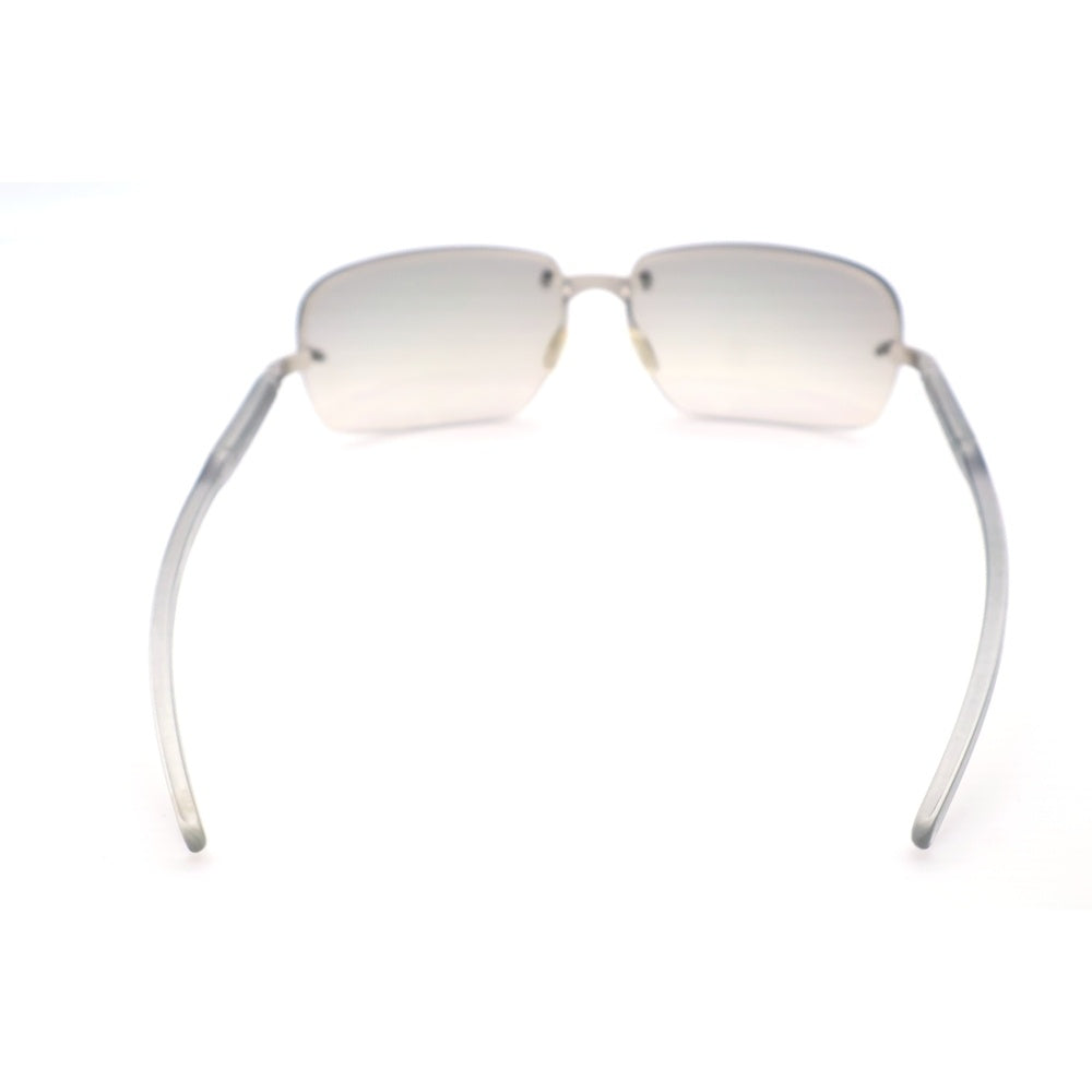 PRADA(プラダ) ハーフリム スクエアフレーム サングラス アイウェア 眼鏡 グレー/シルバー SPR71A 2AC-7A1