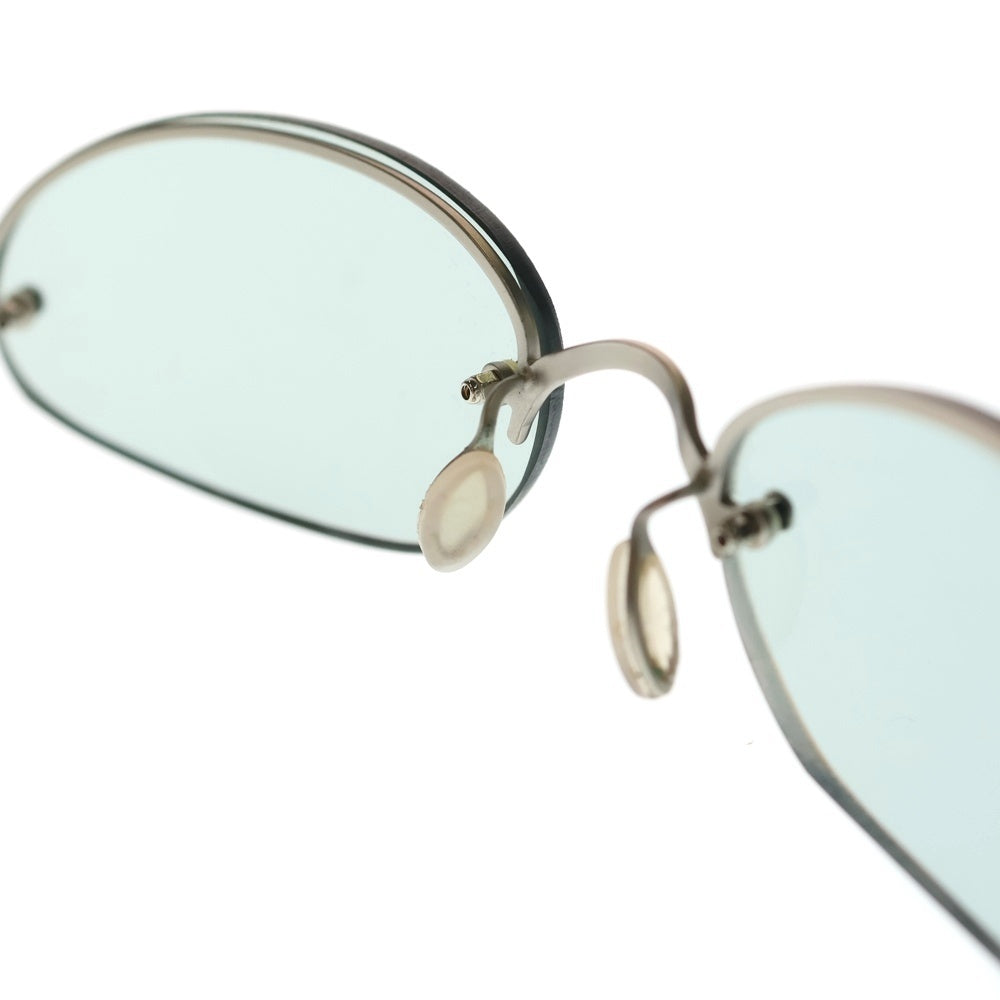 PRADA(プラダ) ハーフリム サングラス アイウェア 眼鏡 グレー/シルバー SPR50A 2AC-5C1