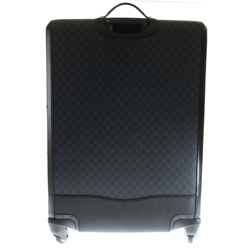 GUCCI(グッチ) LARGE TROLLEY GGスプリーム ラージ トロリー トラベルバッグ キャリーケース ブラック 728471
