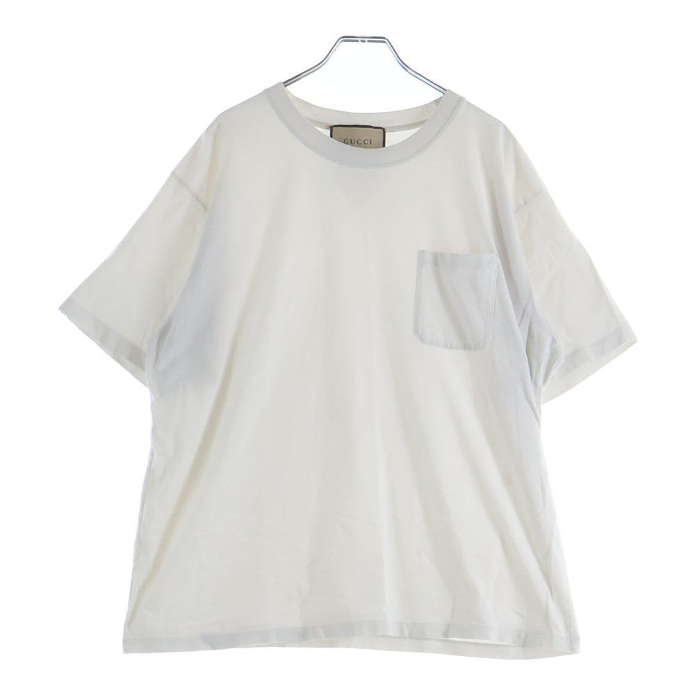 GUCCI(グッチ) 21SS ESCHATOLOGY POCKET TEE エスカトロジー クルーネック ポケット半袖Tシャツ カットソー ホワイト 655549 XJDHW