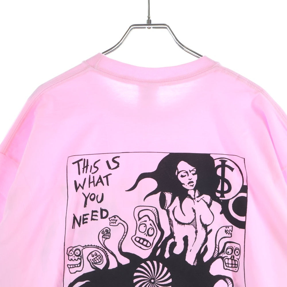 SUPREME(シュプリーム) 25AW Fuckin Blowout Tee ファッキン ブローアウト プリント クルーネック 半袖Tシャツ カットソー ピンク