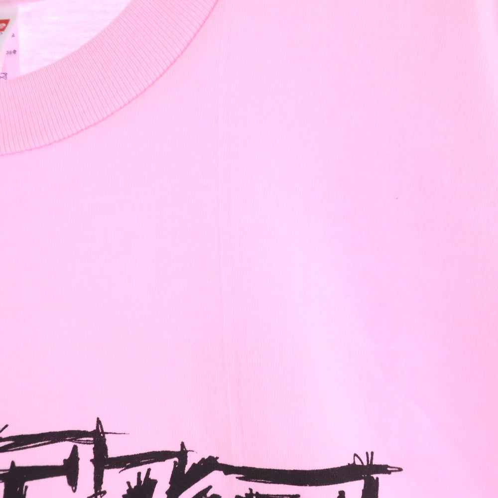 SUPREME(シュプリーム) 25AW Fuckin Blowout Tee ファッキン ブローアウト プリント クルーネック 半袖Tシャツ カットソー ピンク