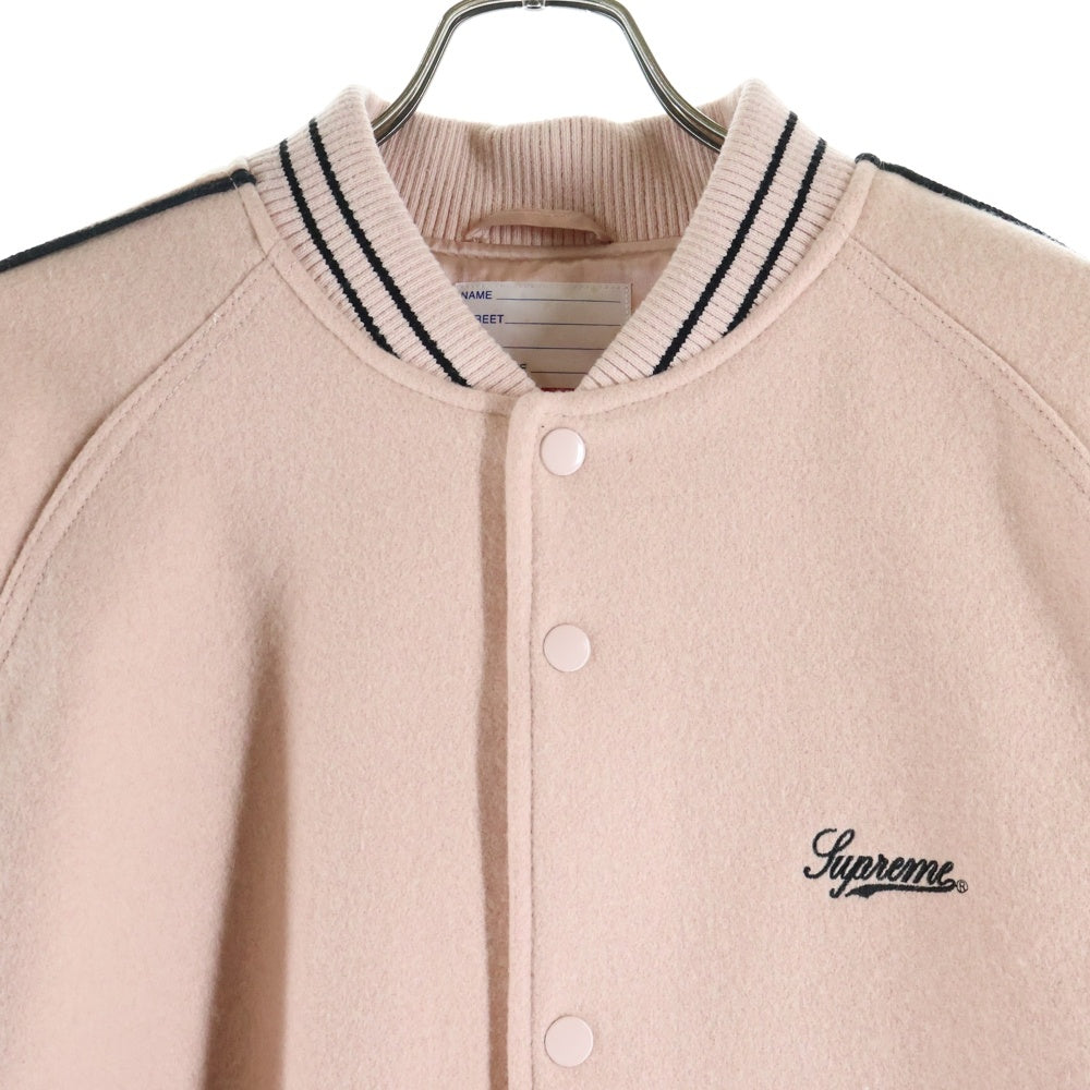 SUPREME(シュプリーム) 21SS Jamie Reid It's All Bollocks Varsity Jacket バーシティージャケット スタジャン ピンク
