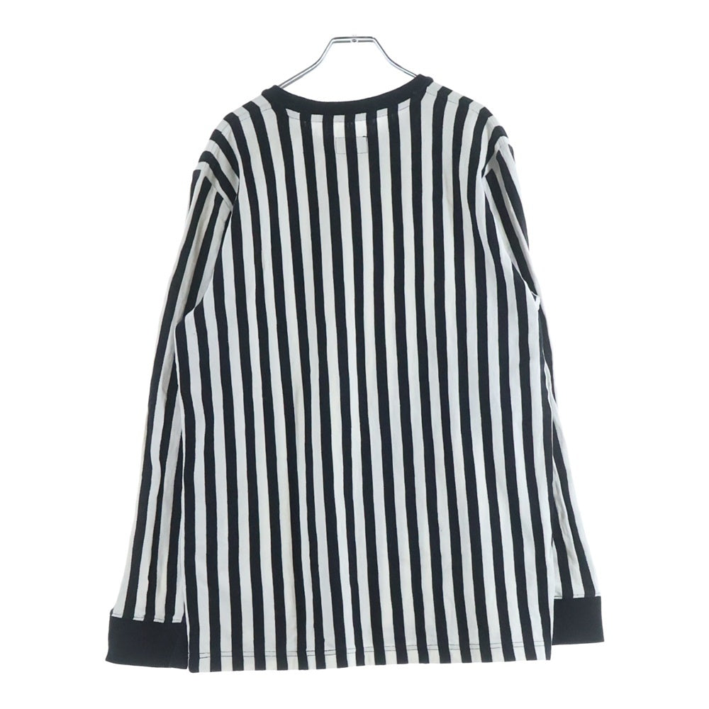 SUPREME(シュプリーム) 13AW Vertical Stripe Top バーティカル ストライプ クルーネック ロングスリーブ 長袖Tシャツ カットソー ブラック/ホワイト