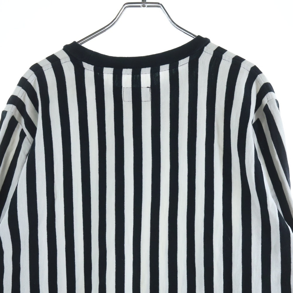 SUPREME(シュプリーム) 13AW Vertical Stripe Top バーティカル ストライプ クルーネック ロングスリーブ 長袖Tシャツ カットソー ブラック/ホワイト