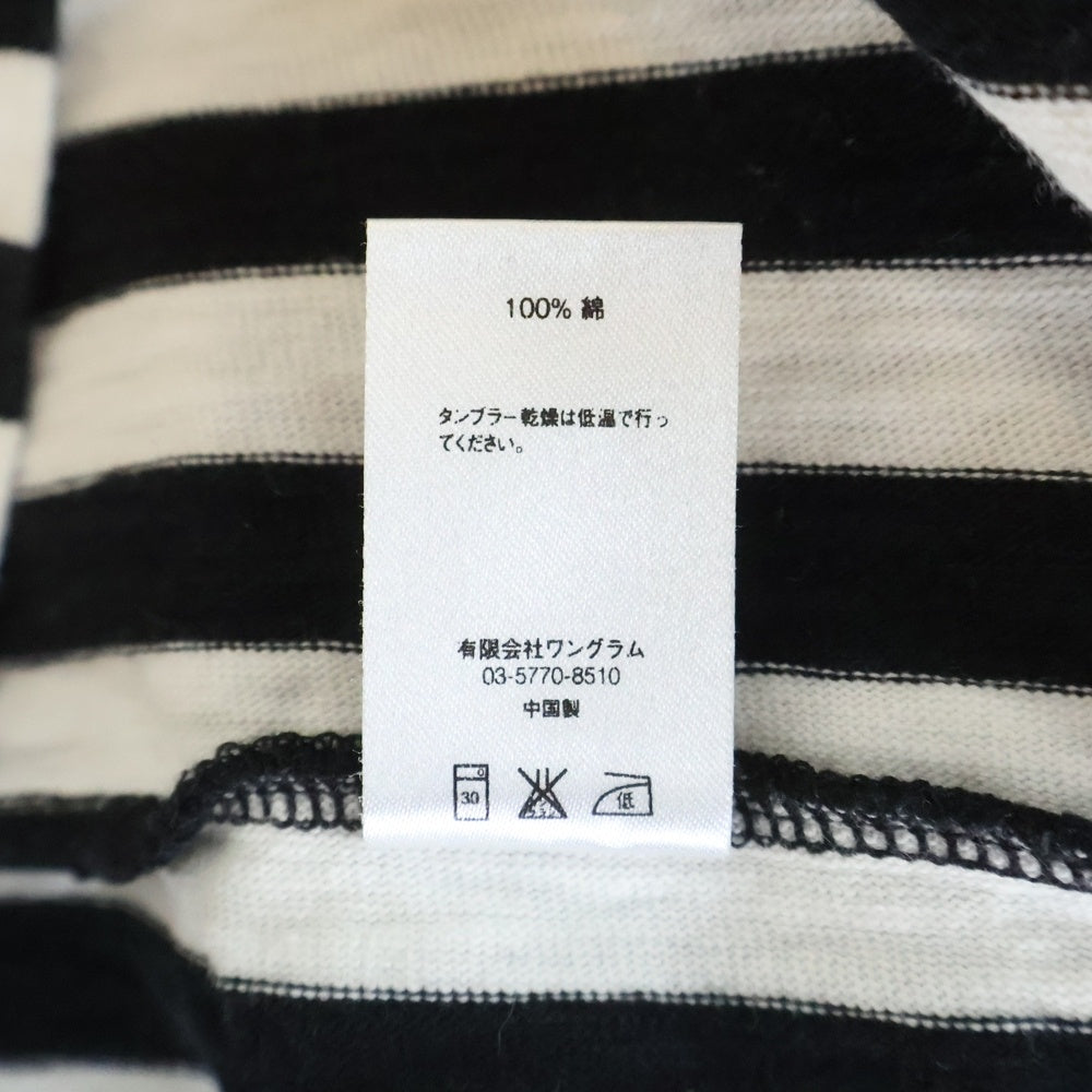 SUPREME(シュプリーム) 13AW Vertical Stripe Top バーティカル ストライプ クルーネック ロングスリーブ 長袖Tシャツ カットソー ブラック/ホワイト