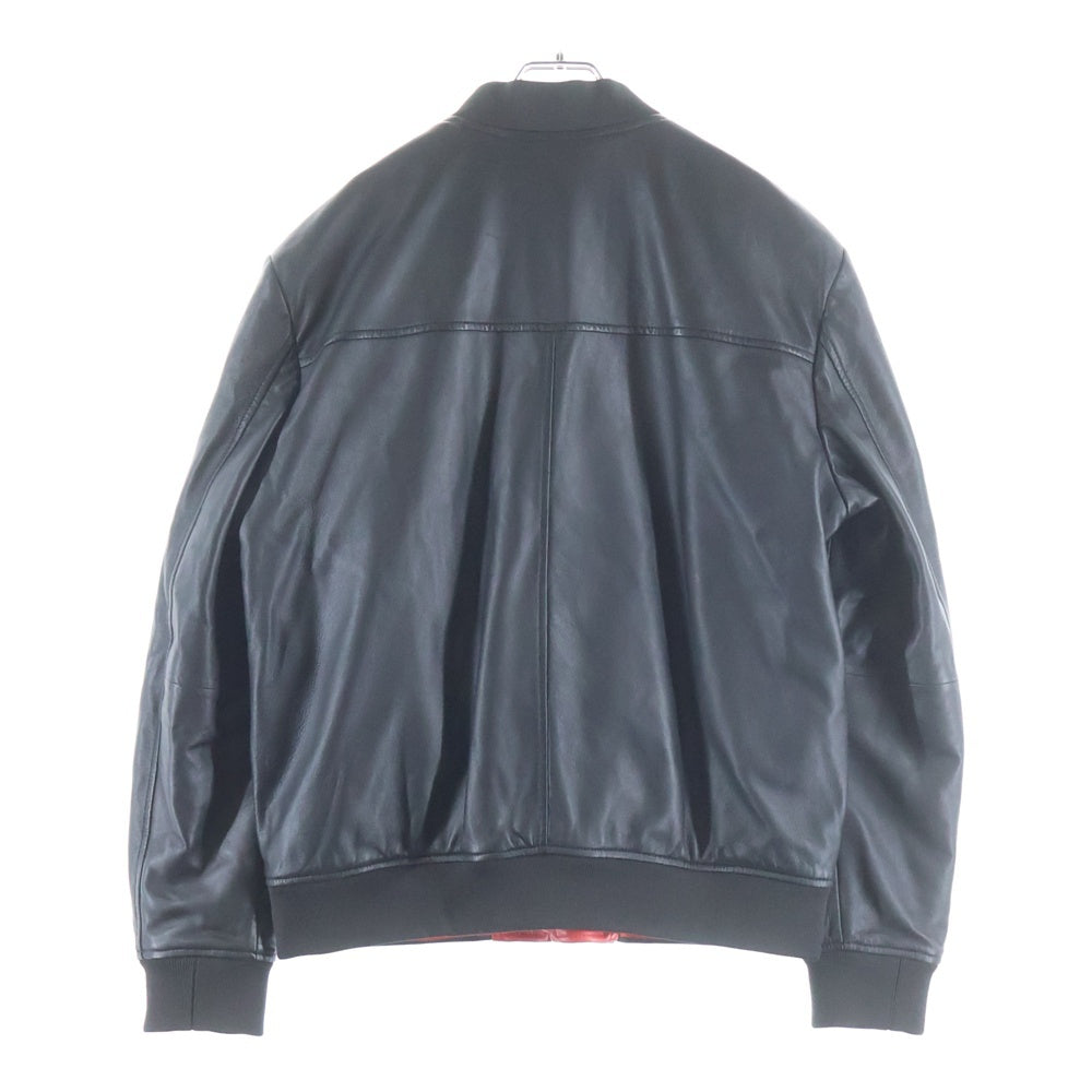 HUGO BOSS(ヒューゴボス) ラムレザー ブルゾンジャケット ブラック 50504360