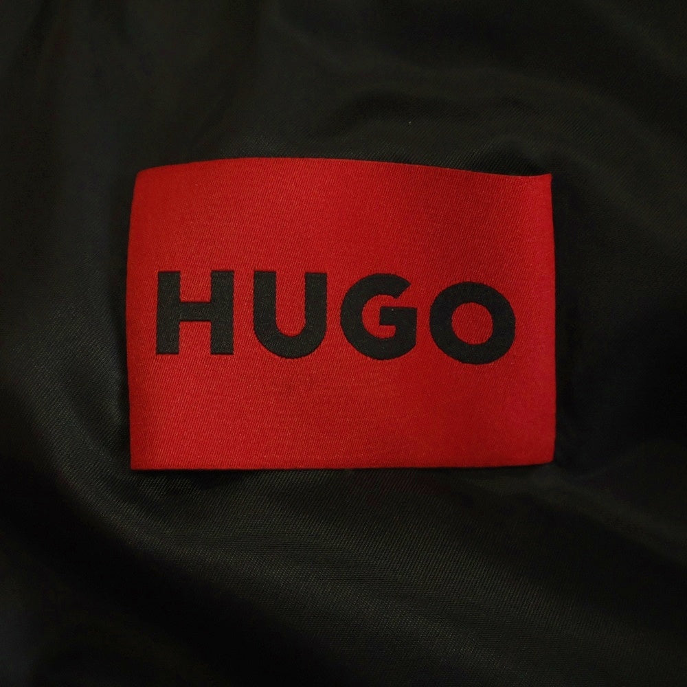 HUGO BOSS(ヒューゴボス) ラムレザー ブルゾンジャケット ブラック 50504360