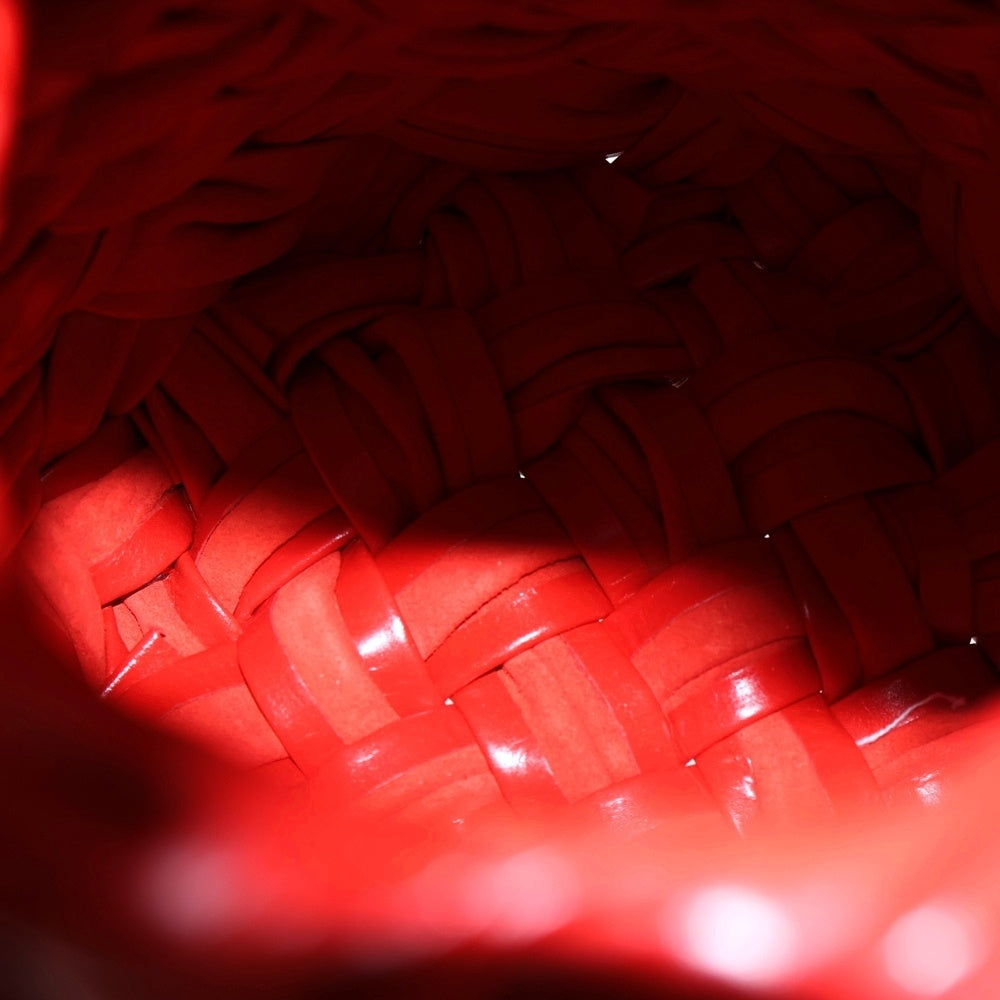 BOTTEGA VENETA(ボッテガヴェネタ) Kalimero Bucket Bag カリメロ イントレチャート 2WAY バケットバッグ ショルダーバッグ レッド 717177 レディース