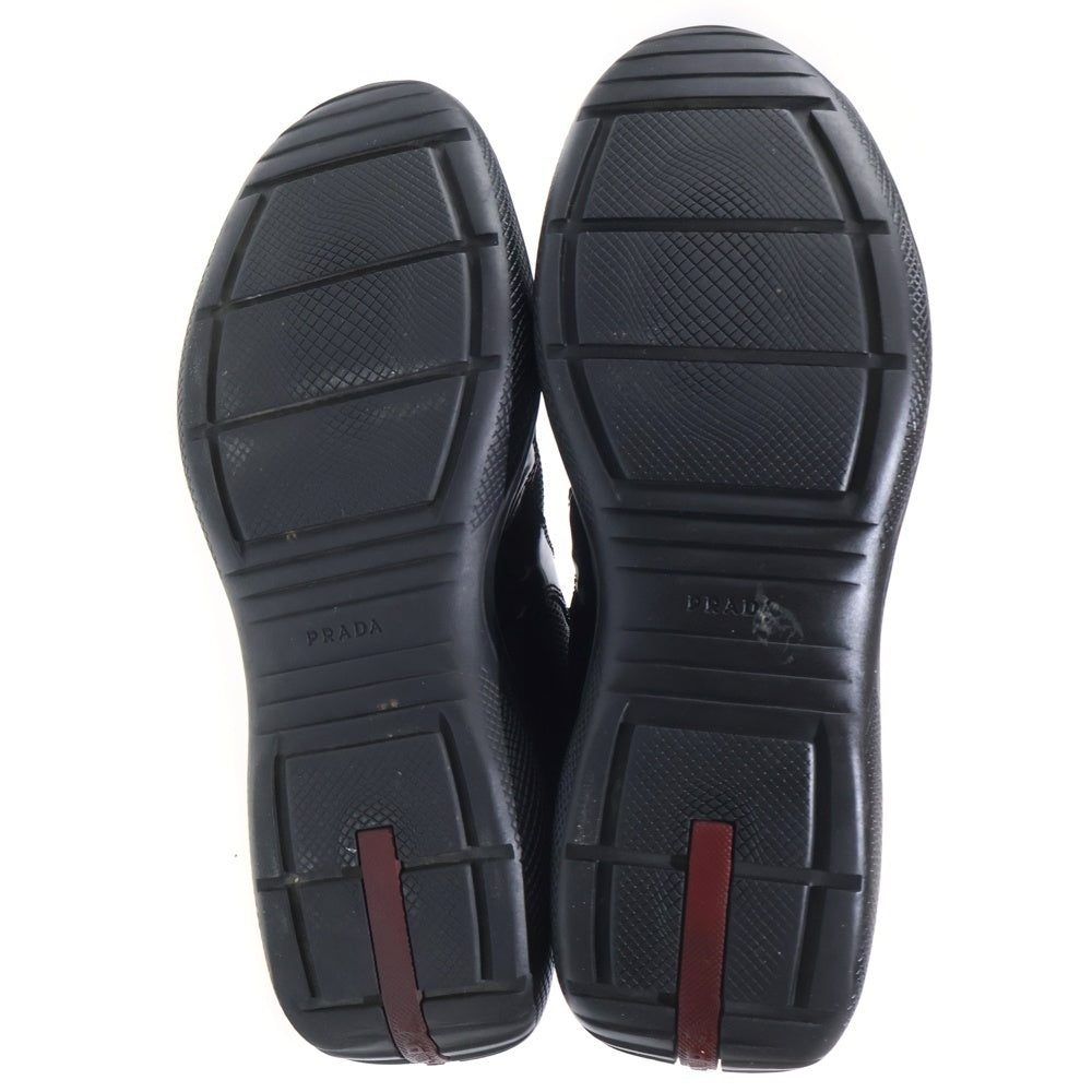 PRADA SPORT(プラダ スポーツ) Americas Cup アメリカズカップ パテントレザー レースアップ ローカットスニーカー ブラック PS 0906