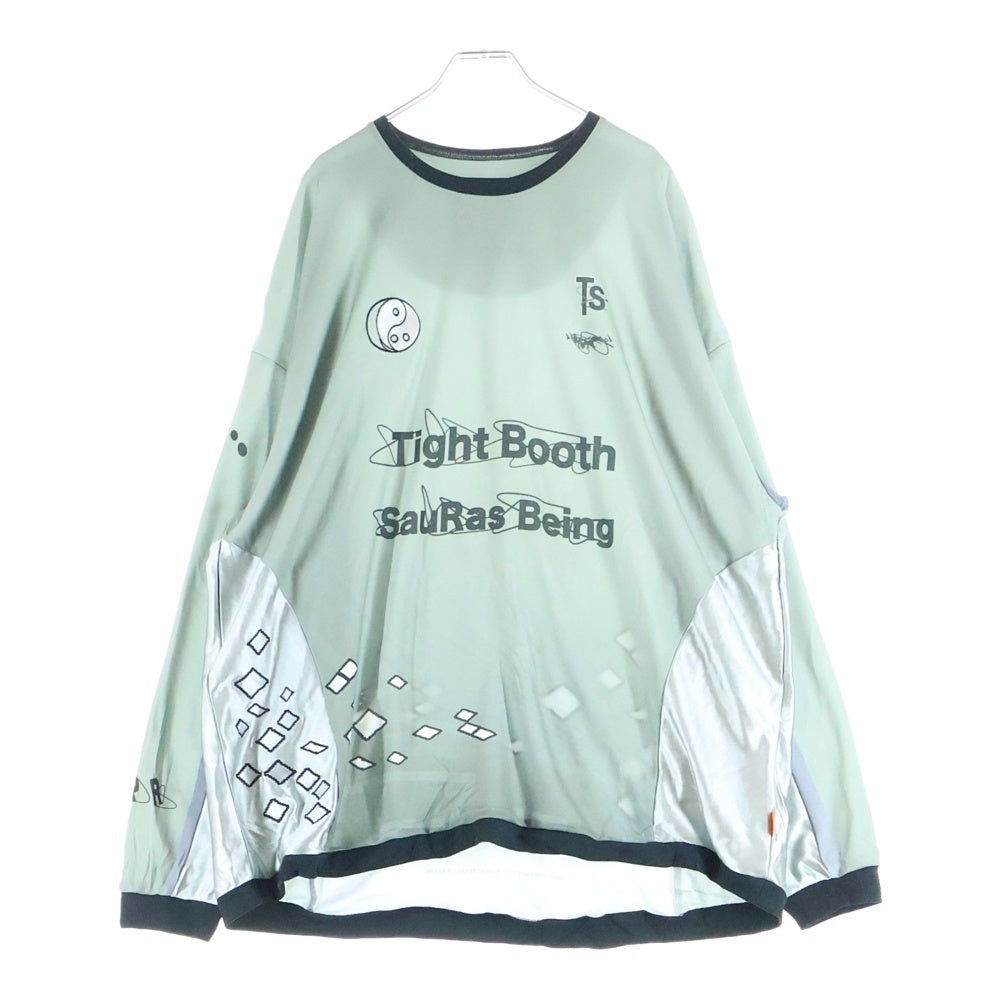TIGHTBOOTH(タイトブース) 25SS × SauRas Being L/S SOCCER JERSEY ソーラス ビーイング ロングスリーブ サッカージャージ 長袖Tシャツ カーキ SS25-SRB03