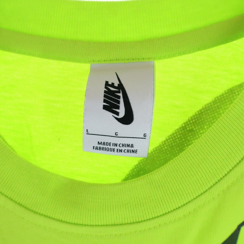 NIKE(ナイキ) × Off-White NRG A6 Tee トロンプルイユ プリント クルーネック 半袖Tシャツ カットソー イエロー BQ0827-389