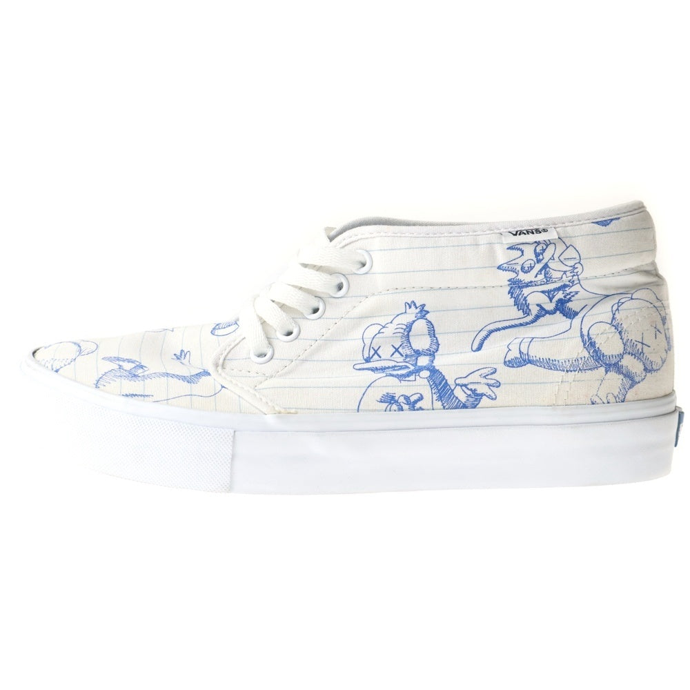 VANS(ヴァンズ) 2007 × The Simpsons × KAWS Chukka Boot LX シンプソンズ カウズ 世界100足限定 チャッカブーツ ハイカットスニーカー ホワイト US10/28cm VN-0EHAXTN