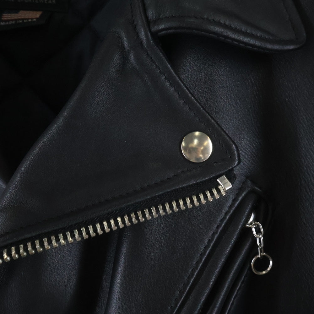 SCHOTT(ショット) 613UST ONE STAR DOUBLE RIDERS JACKET ワンスター ダブルライダースジャケット ブラック