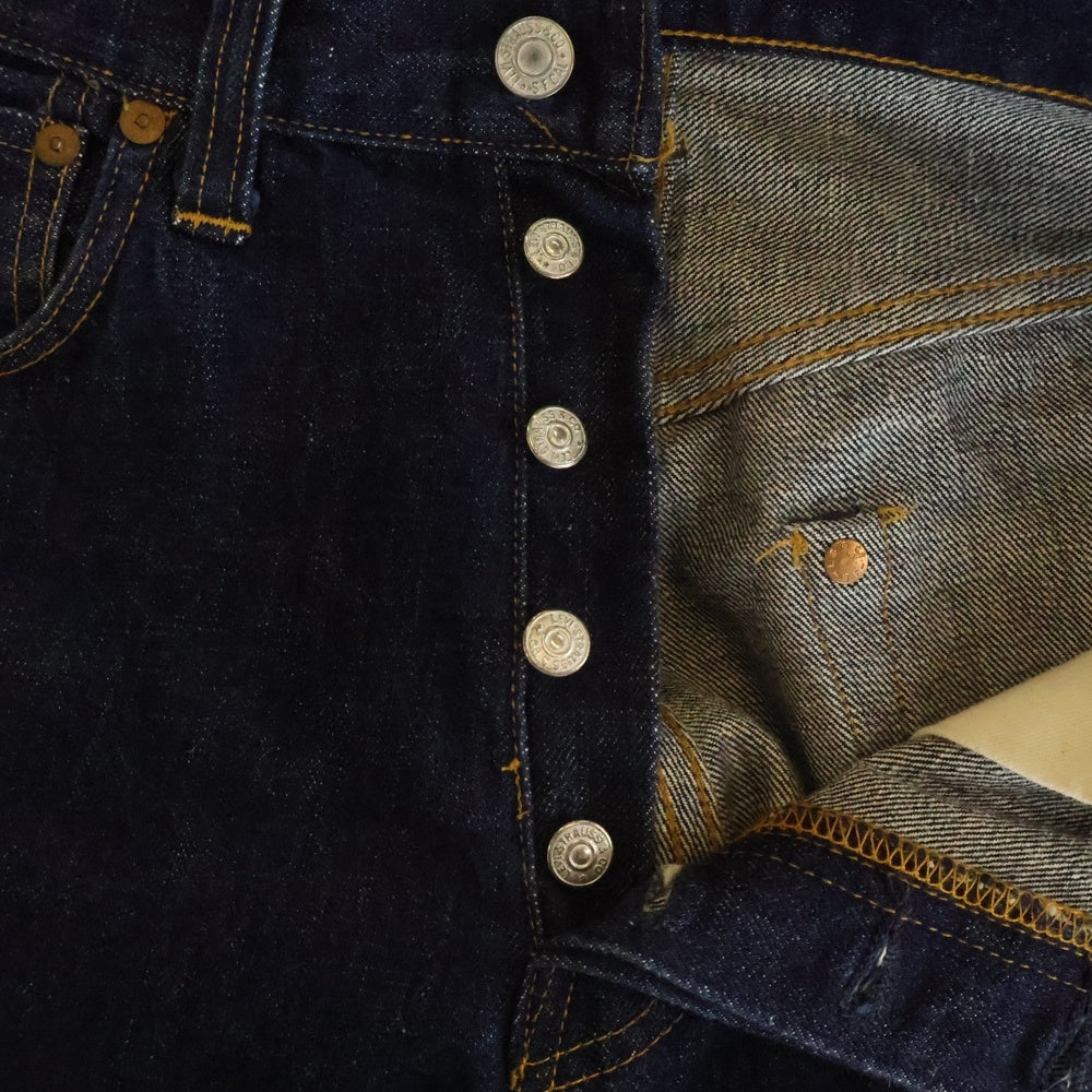 Levi's VINTAGE CLOTHING(リーバイス ビンテージ クロージング) 00s 501XX 1947年復刻 片面BIG E バレンシア工場 ボタン裏555 赤耳 ボタンフライストレートデニムパンツ ジーンズ 47501 0117