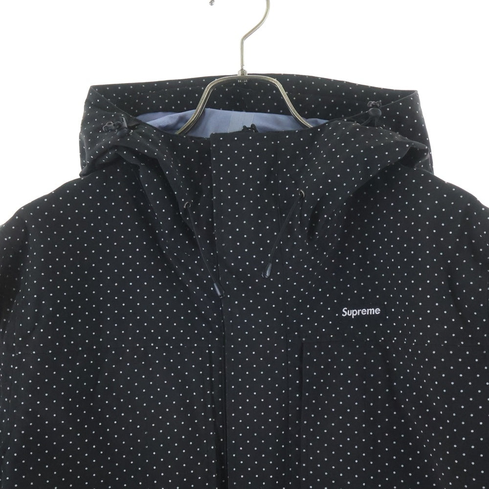 SUPREME(シュプリーム) 12AW Pindot Shell Jacket ピンドットシェルジャケット ナイロン マウンテンパーカー ブラック