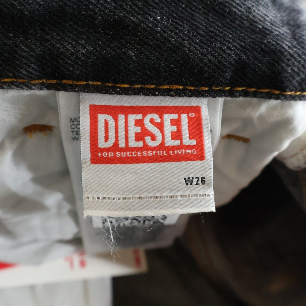 DIESEL(ディーゼル) Relaxed Jeans D-Rise リラックス Dライズ ルーズフィット ウォッシュド デニムパンツ ブラック A06371