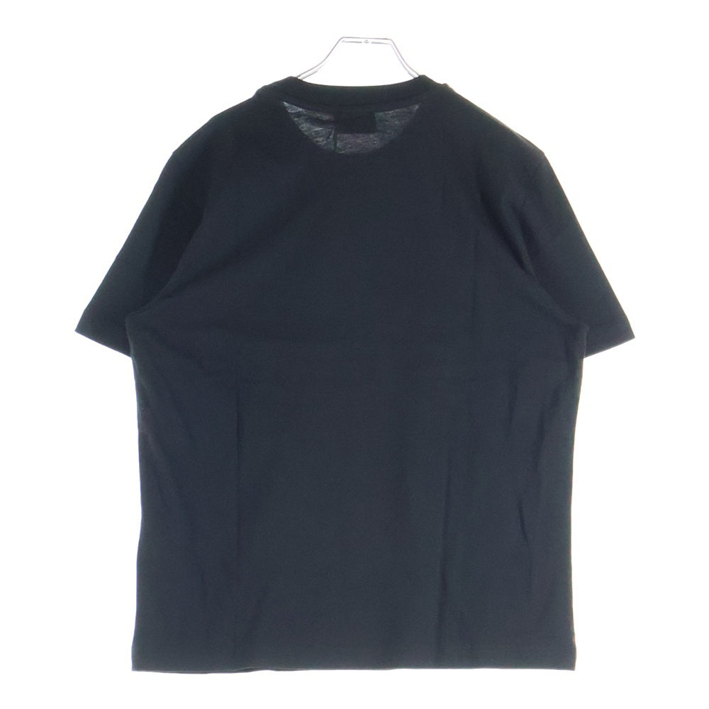 DIESEL(ディーゼル) T-ADJUST-BIGOVAL ロゴ コットンジャージー レギュラーフィット クルーネック半袖Tシャツ カットソー ブラック A17402