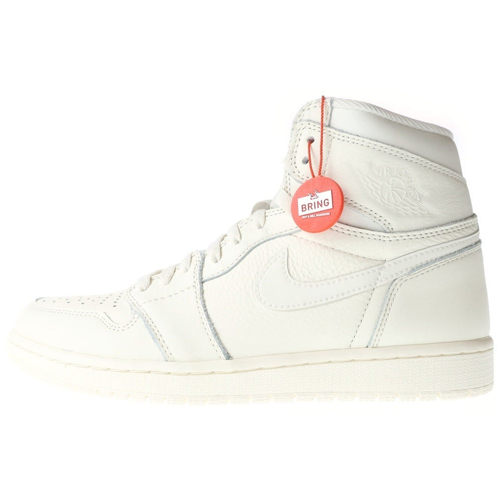 NIKE(ナイキ) AIR JORDAN 1 RETRO HIGH OG SAIL エアジョーダン1 レトロ ハイ OG セイル ハイカットスニーカー ホワイト US10/28cm 555088-114