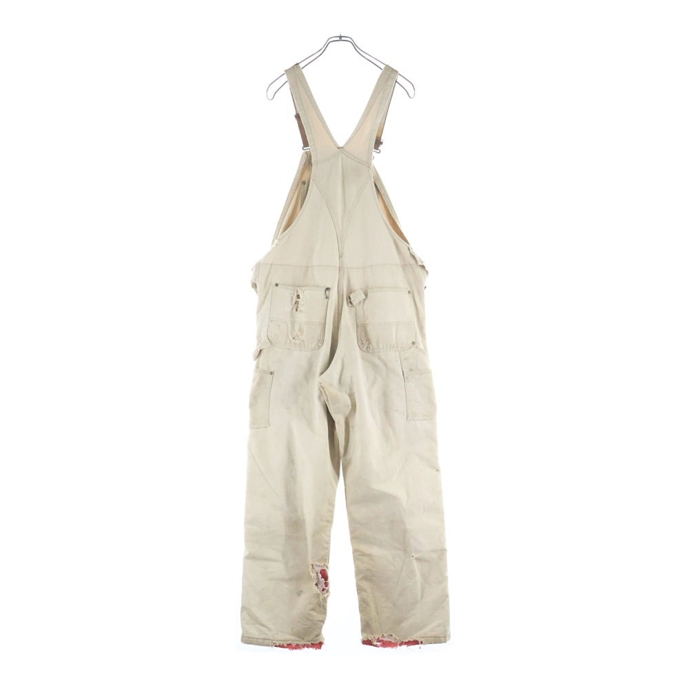 CARHARTT(カーハート) ロゴワッペン ダブルニー ダック オーバーオール ベージュ