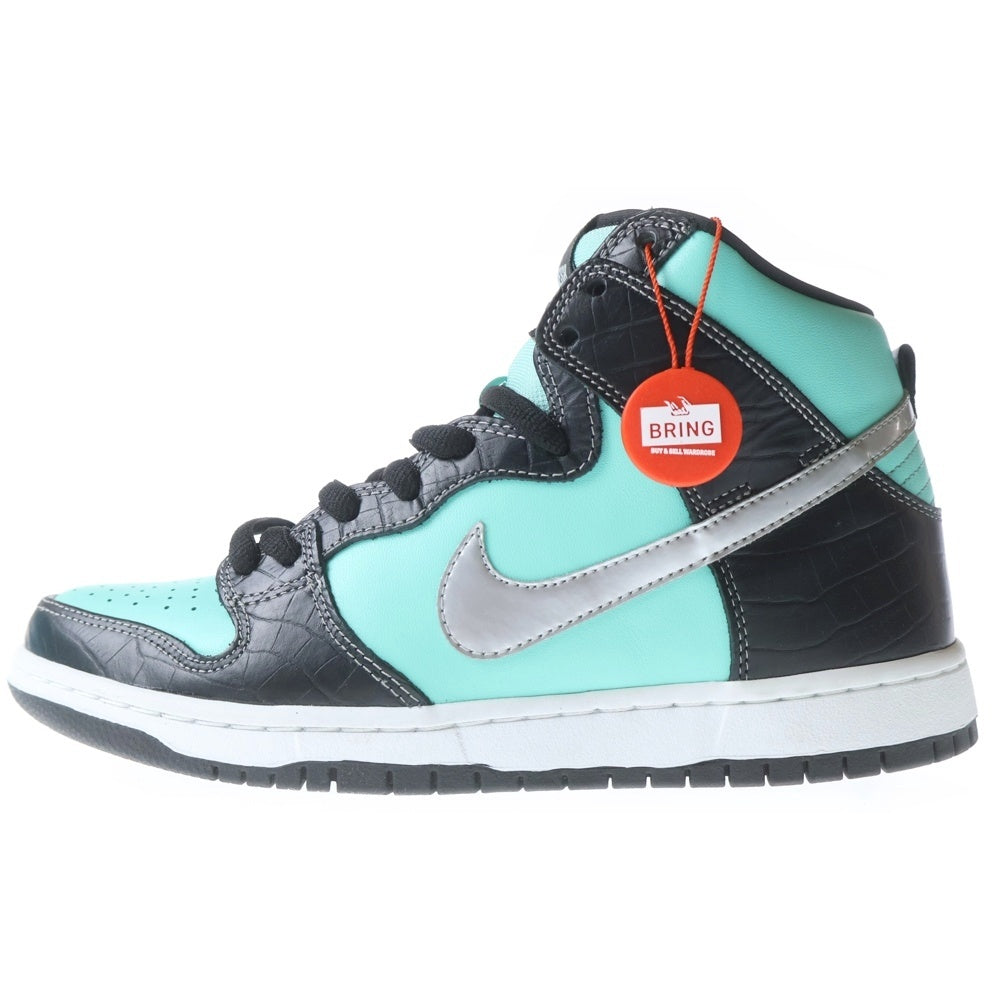 NIKE(ナイキ) ×DIAMOND SUPPLY DUNK HIGH PRM SB TIFFANY ダイアモンドサプライ ダンクハイ ティファニー ハイカットスニーカー US9.5/27.5cm 653599-400