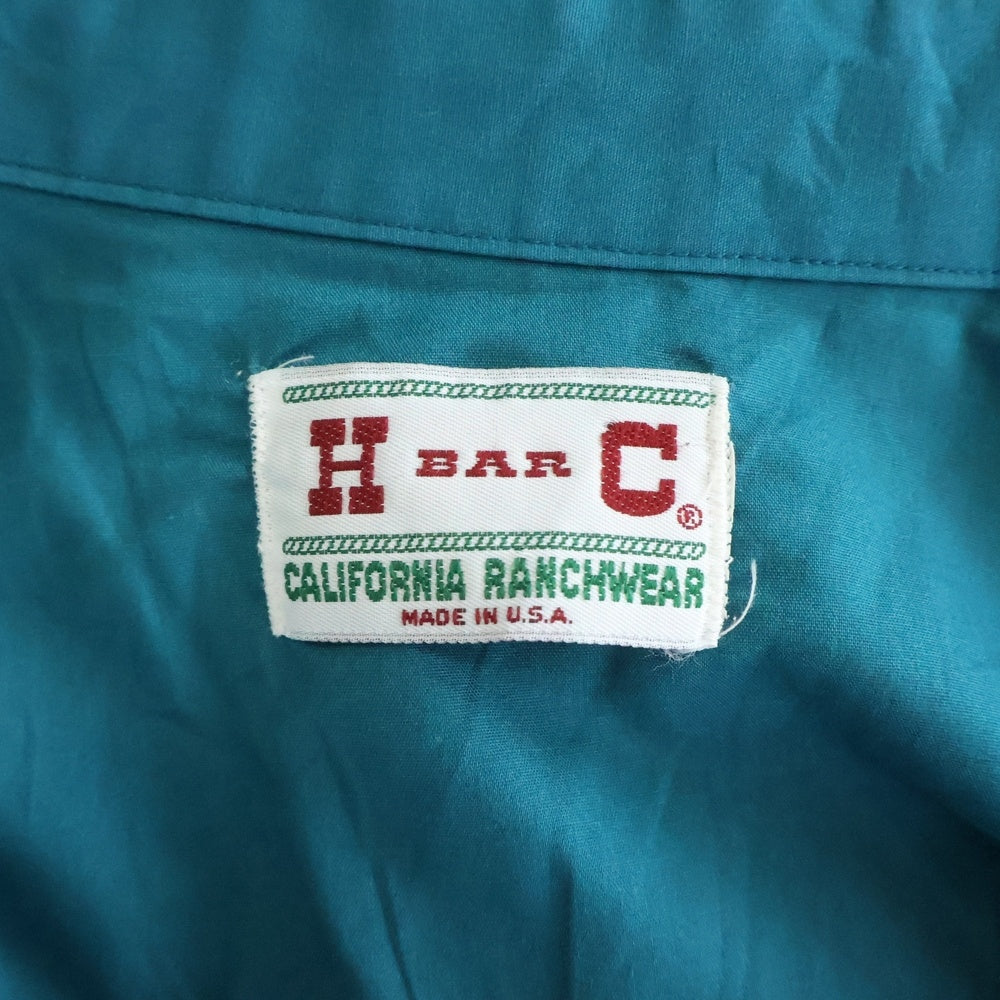 NO BRAND(ノーブランド) H BAR C(エイチバーシー) ウエスタン 長袖シャツ グリーン