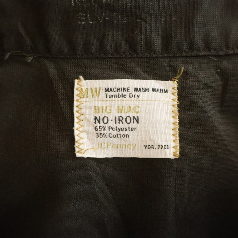 BIGMAC(ビッグマック) JC PENNEY NO-IRON L/S SHIRT ミリタリー 長袖シャツ カーキ