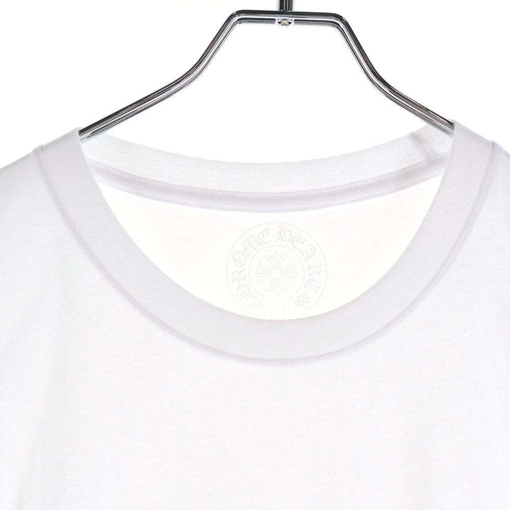 CHROME HEARTS(クロムハーツ) Miami Horseshoe S/S Tee マイアミ限定 バック ホースシュー クルーネック半袖Tシャツカットソー ホワイト