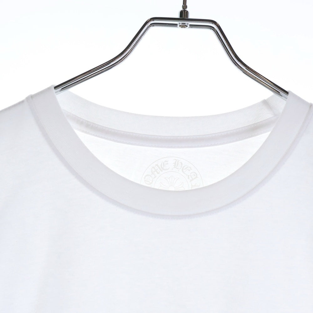CHROME HEARTS(クロムハーツ) Miami Horseshoe S/S Tee マイアミ限定 バック ホースシュー クルーネック半袖Tシャツカットソー ホワイト