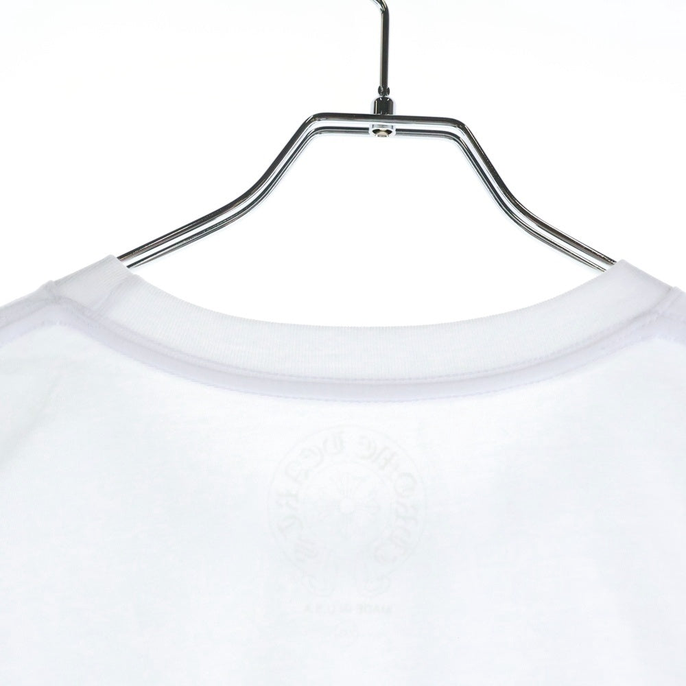 CHROME HEARTS(クロムハーツ) Miami Horseshoe S/S Tee マイアミ限定 バック ホースシュー クルーネック半袖Tシャツカットソー ホワイト