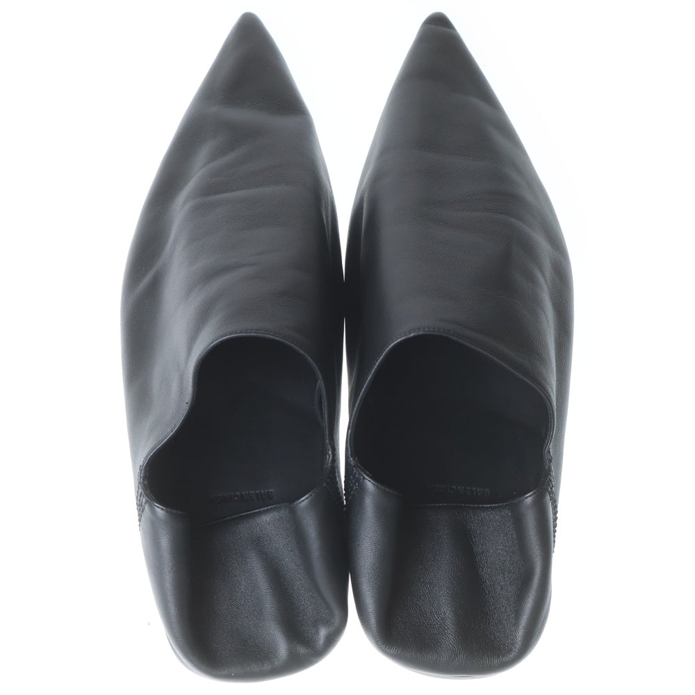 BALENCIAGA(バレンシアガ) FLAT MULE SMOOTH LAMBSKIN フラット ミュール スムース ラムスキン ブラック 788347
