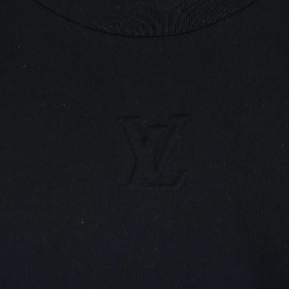 LOUIS VUITTON(ルイヴィトン) 25SS エンボスLV クルーネック 半袖Tシャツ カットソー ブラック RM251Q DT3 HNY55W