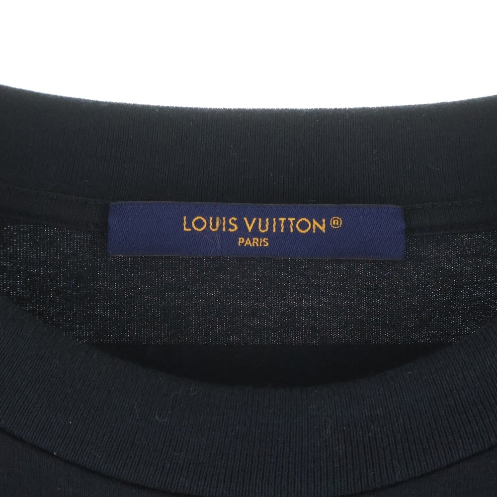 LOUIS VUITTON(ルイヴィトン) 25SS エンボスLV クルーネック 半袖Tシャツ カットソー ブラック RM251Q DT3 HNY55W
