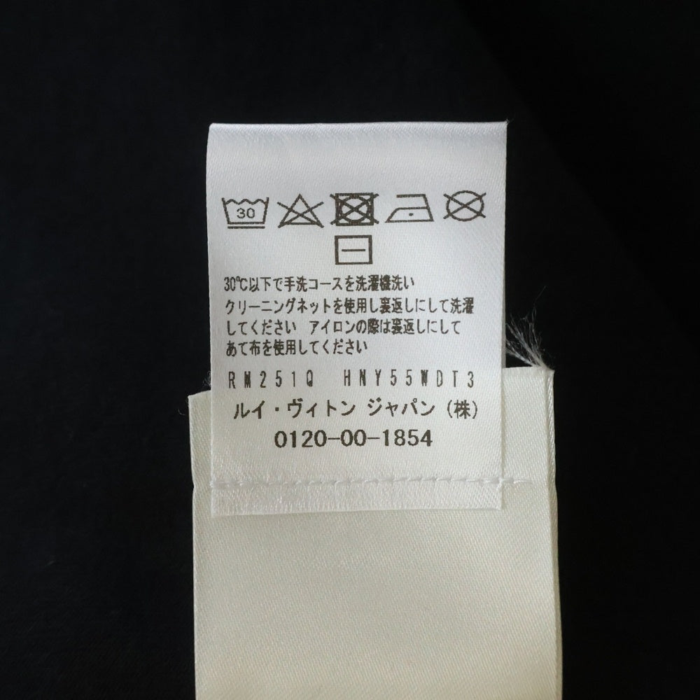 LOUIS VUITTON(ルイヴィトン) 25SS エンボスLV クルーネック 半袖Tシャツ カットソー ブラック RM251Q DT3 HNY55W