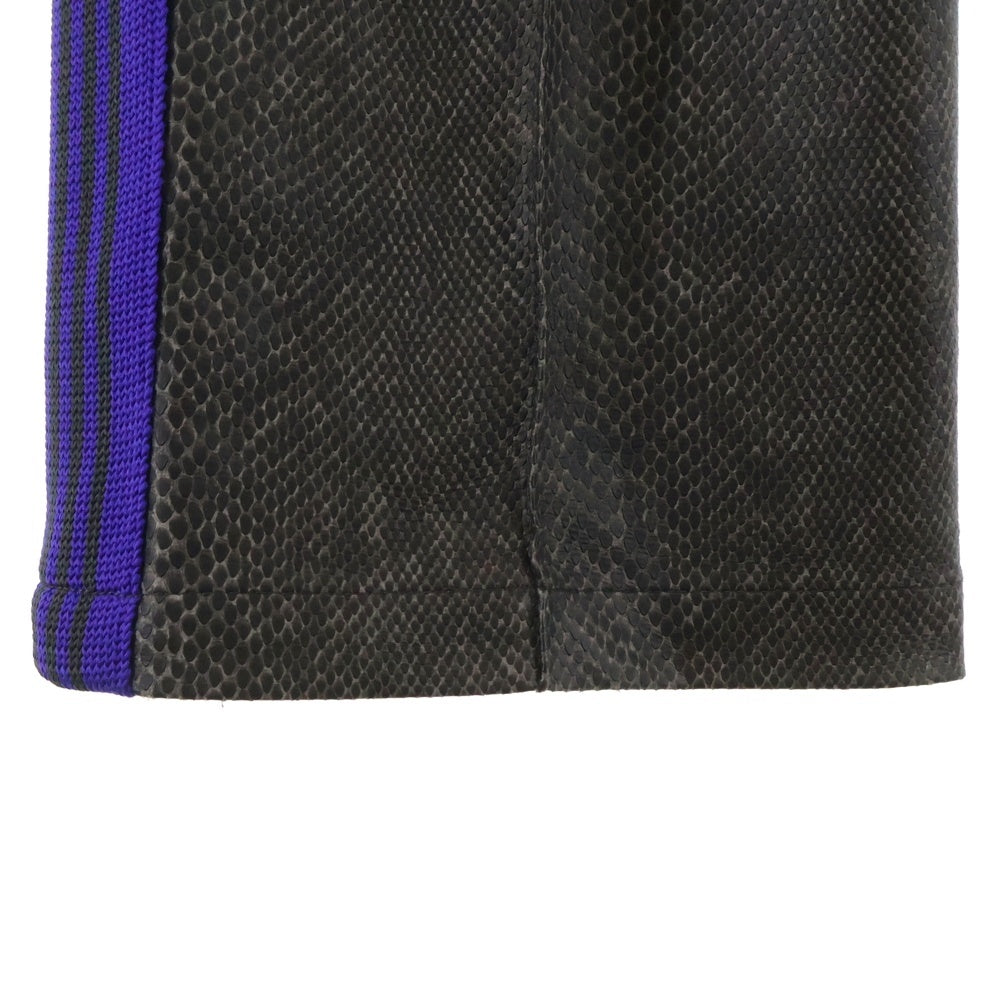 Needles(ニードルス) Narrow Synthetic Leather Track Pant ナロー シンセティック レザー トラックパンツ パープル GL223