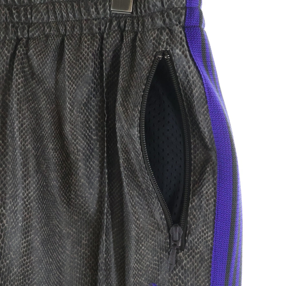 Needles(ニードルス) Narrow Synthetic Leather Track Pant ナロー シンセティック レザー トラックパンツ パープル GL223