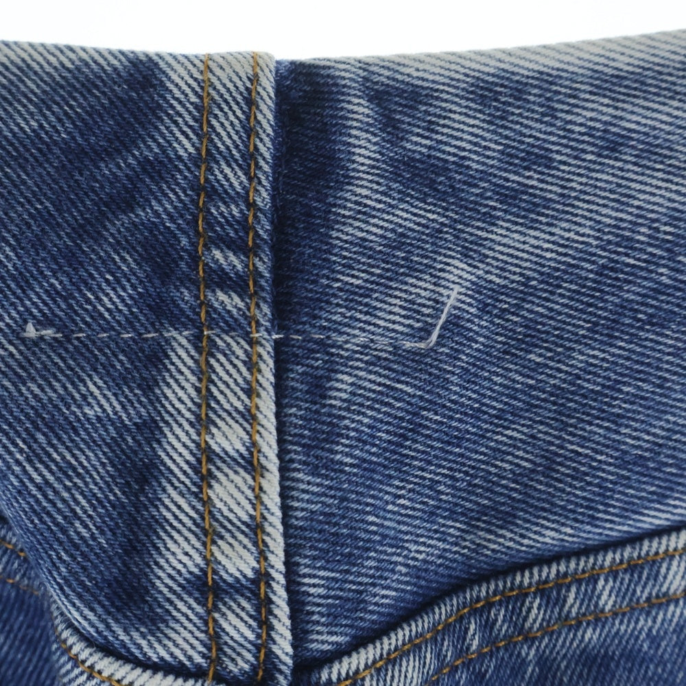 MM6 Maison Margiela(エムエムシックスメゾンマルジェラ) 18SS ジップフライ カットオフデザイン デニムパンツ インディゴ レディース S52KA0143 S30589