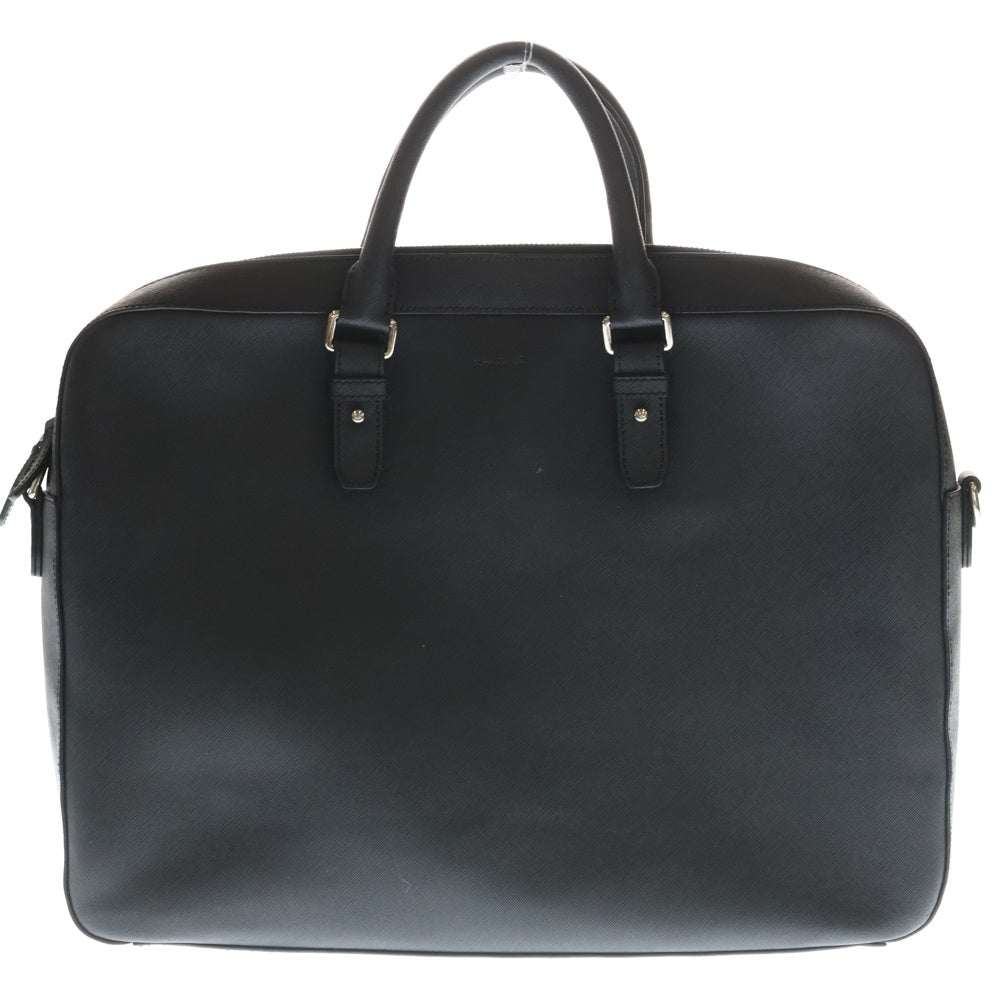agnes b.(アニエスベー) Leather Business bag 2Way ビジネス バック ブラック