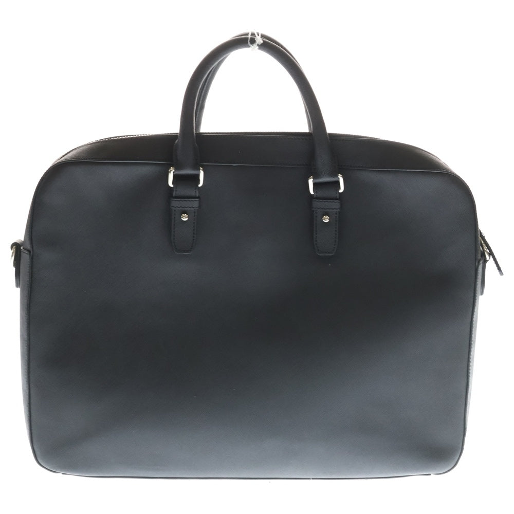 agnes b.(アニエスベー) Leather Business bag 2Way ビジネス バック ブラック
