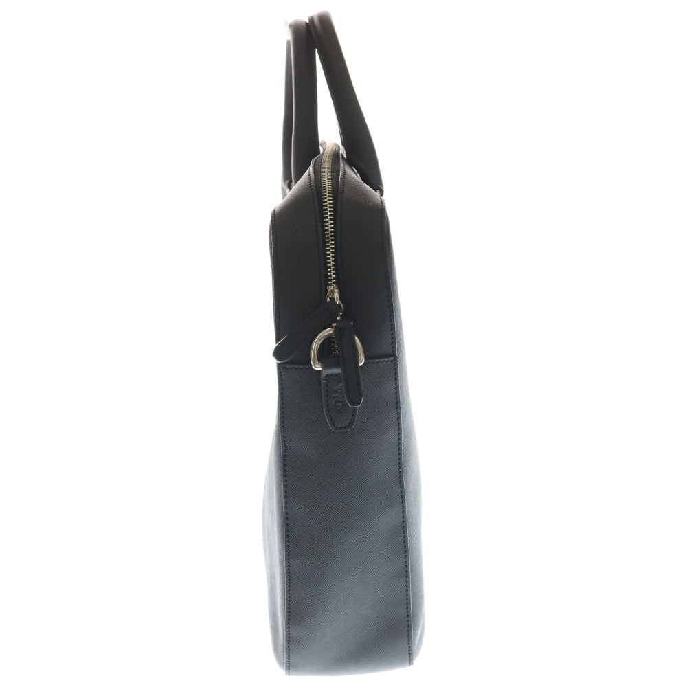 agnes b.(アニエスベー) Leather Business bag 2Way ビジネス バック ブラック