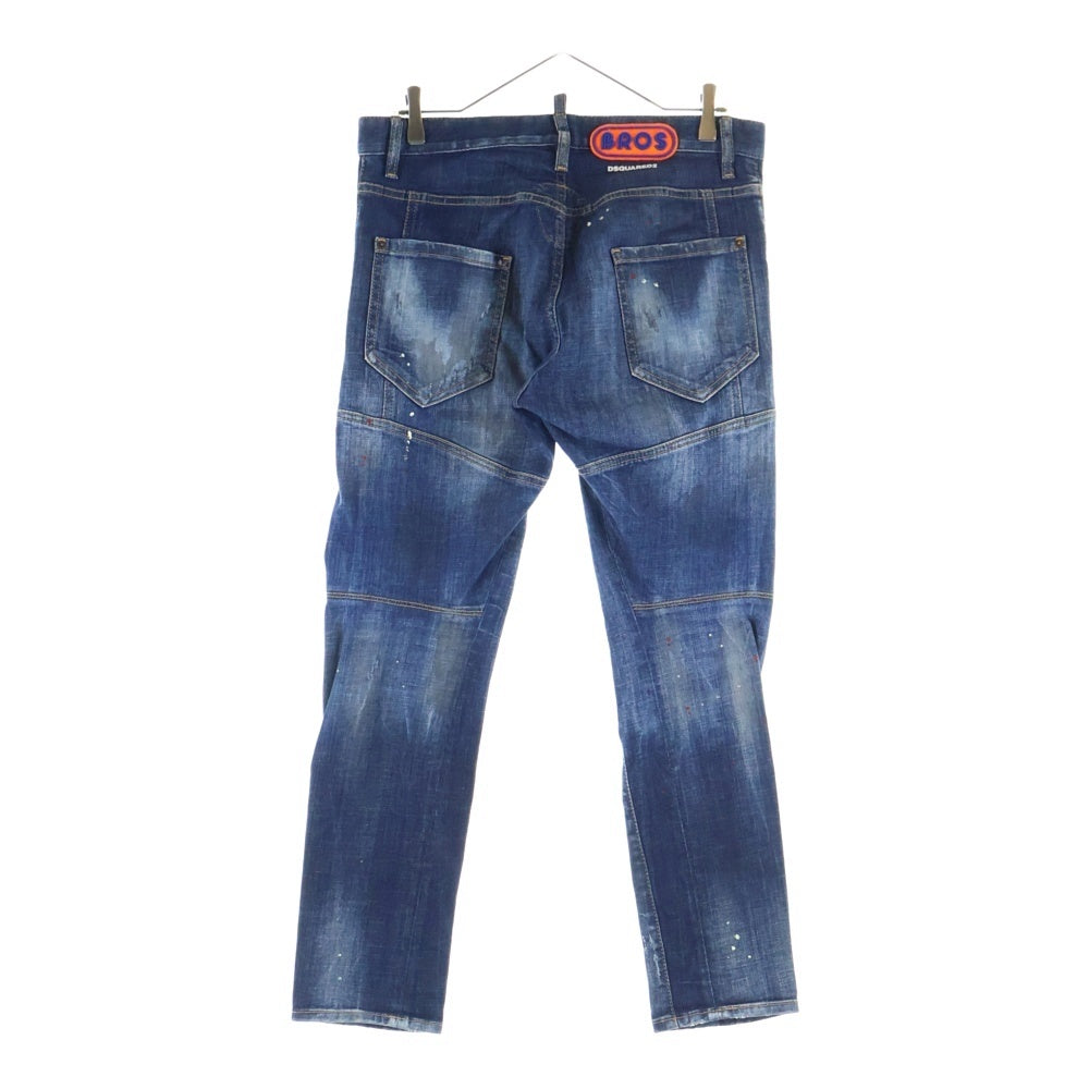 DSQUARED2(ディースクエアード) 21SS MEDIUM WASH 4 TIDY BIKER JEANS ミディアム ウォッシュ タイディ バイカー ジーンズ デニム パンツ インディゴ S74LB0873 S30342