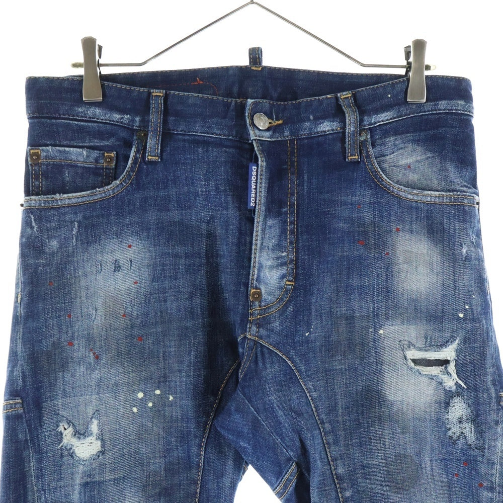 DSQUARED2(ディースクエアード) 21SS MEDIUM WASH 4 TIDY BIKER JEANS ミディアム ウォッシュ タイディ バイカー ジーンズ デニム パンツ インディゴ S74LB0873 S30342