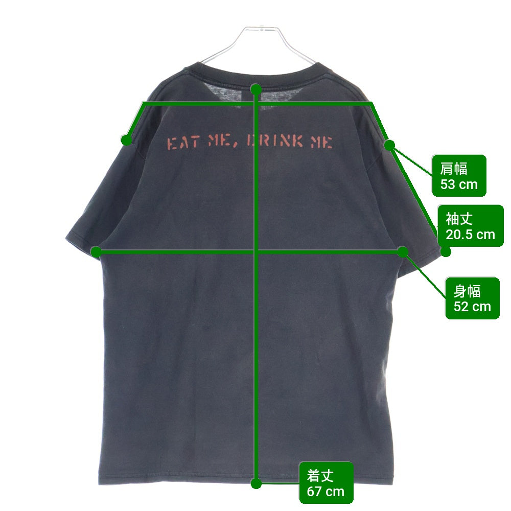 VINTAGE(ヴィンテージ) 00s Marilyn Manson Eat Me Drink Me マリリンマンソン イートミー ドリンクミー 両面プリント 半袖Tシャツ カットソー ブラック